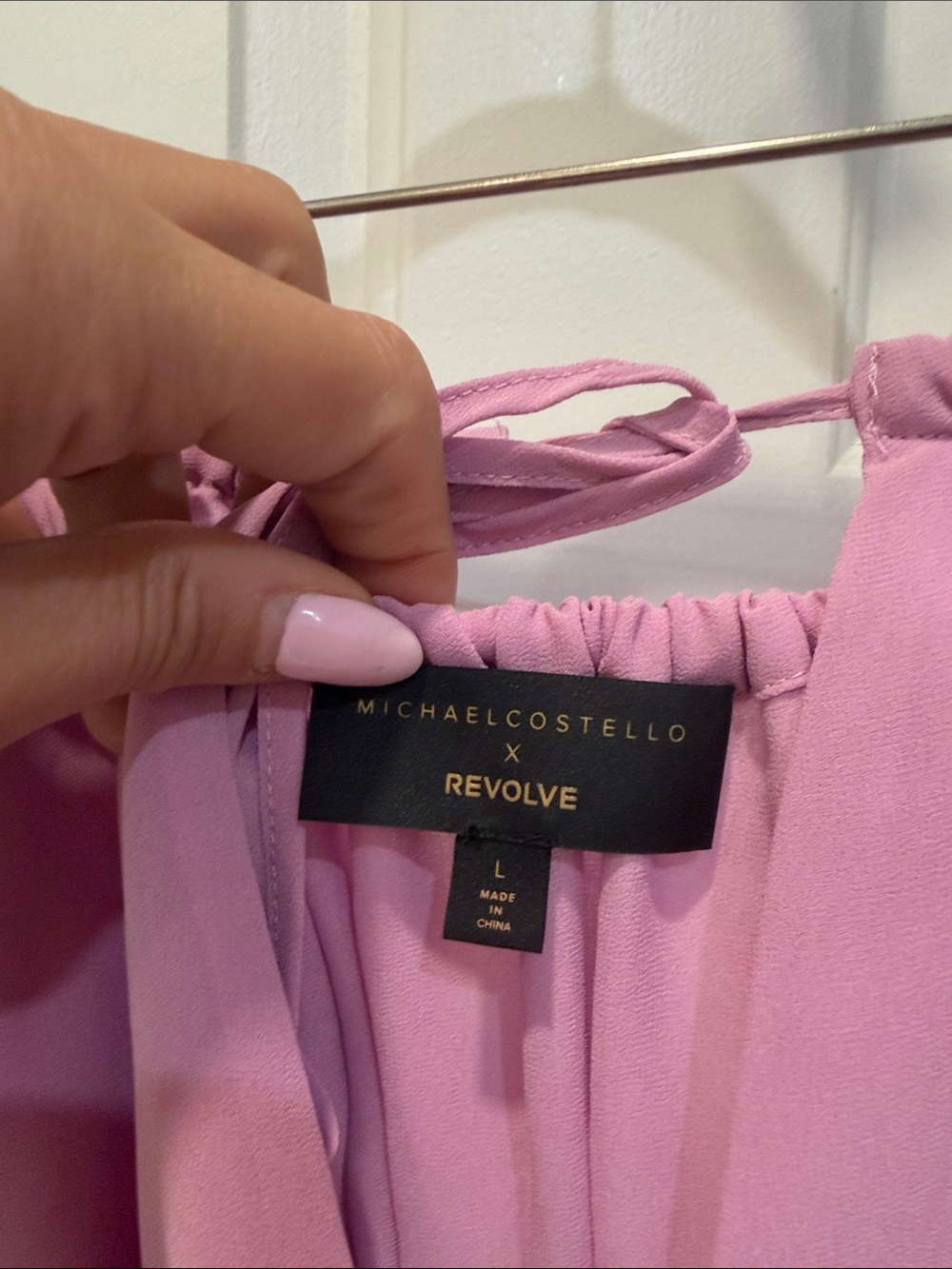 Michael Costello Lavender Off-Shoulder Pleated Mini Dress - Picture 2 of 4